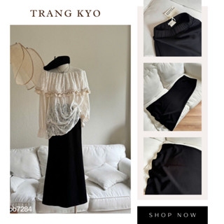 Chân Váy Đuôi Cá Chất Nỉ 2da Trang Kyo Chân Váy Đen Dài Dễ Phối Đồ Ôm Body Dày Dặn VBB7284