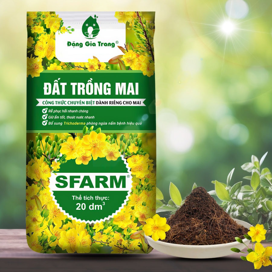 Đất trồng mai SFARM (bao 20dm3) | Đặng Gia Trang