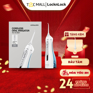 Tăm Nước LocknLock Cầm Tay Không Dây Chính Hãng 4 Chế Độ Oral Irrigator 200ML ENR156BLU T2C Mall