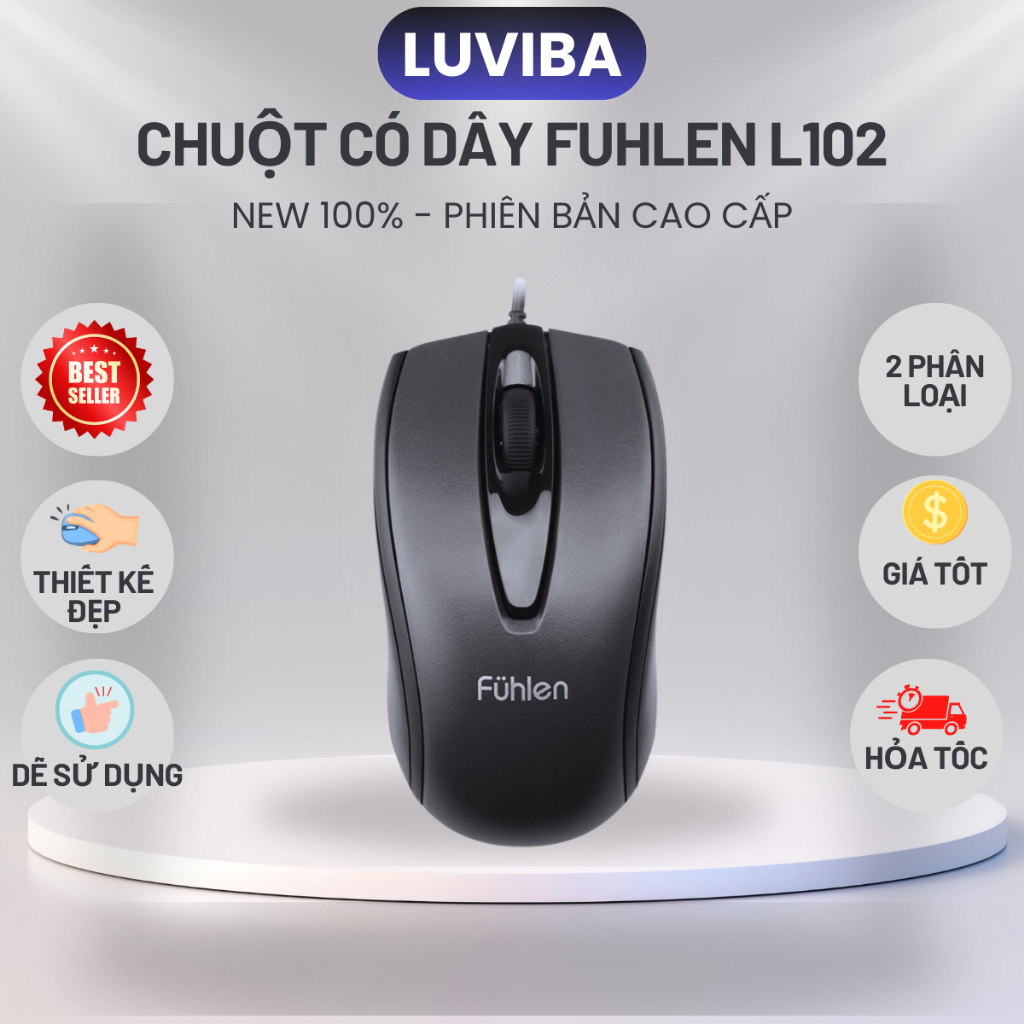Chuột máy tính laptop có dây gaming Fuhlen LUVIBA CL102