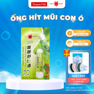 Ống Hít Mũi Con Ó Singapore Eagle Brand Eagle Inhaler 1,1 gr Giúp Giảm Sổ Mũi, Nghẹt Mũi