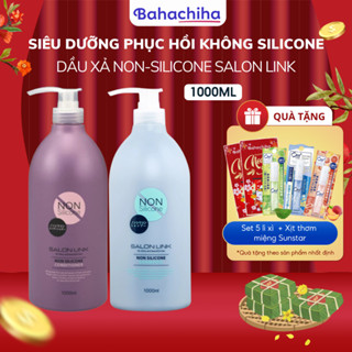  Dầu gội xả Salon Link Nhật Bản không chứa Silicone chuyên dùng cho tóc khô hư tổn uốn nhuộm - Bahachiha 