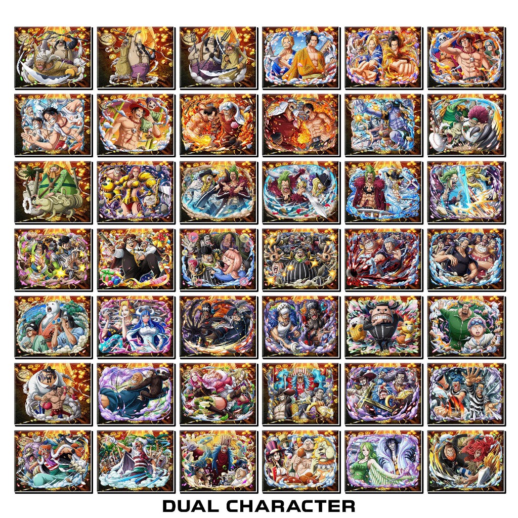 [Độc Quyền Phản Quang 7 Màu] - Phần 5 - Thẻ Bài One Piece - Dual Character