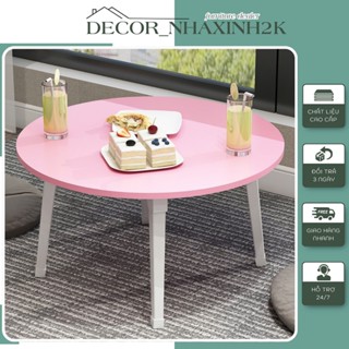 Bàn tròn gấp gọn decor chân nhựa PP nguyên sinh cao cấp cực kì chắc chắn nhiều màu