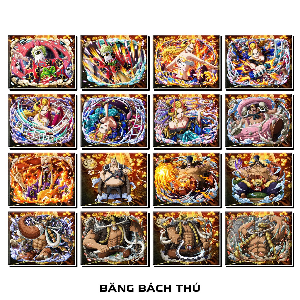 [Độc Quyền Phản Quang 7 Màu] - Phần 1 - Thẻ Bài One Piece - Băng Kaido