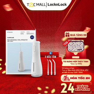 Tăm Nước LocknLock 250ml Vệ Sinh Răng Miệng Máy Tăm Nước Cầm Tay Chính Hãng ENR154WHT T2C Mall