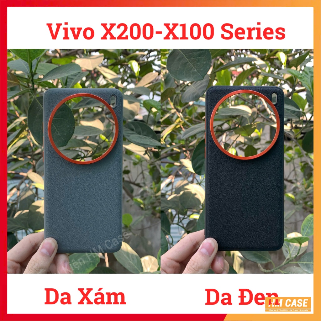 Ốp Lưng Da Full Viền Cao Su TPU Vivo X200 Pro Mini,X200 Pro,X200,X100S Pro,X100 Pro,X100S,X100 Ultra
