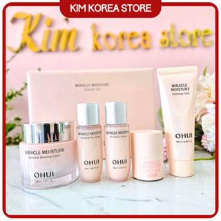 Bộ kem dưỡng Ohui hồng cấp ẩm ⚡CHÍNH HÃNG⚡ Set dưỡng ẩm mịn, sáng da Ohui Miracle Moisture Cream, bộ dưỡng da cao cấp