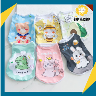 Áo Thun Co Giãn 2 Chiều Cho Chó Mèo, Thú Cưng Cỡ Nhỏ