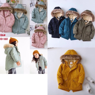 Áo khoác parka lót lông/ nỉ hàng quảng châu cao cấp cho bé trai bé gái siêu ấm (cam kết hàng loại 1 xịn đẹp y ành)