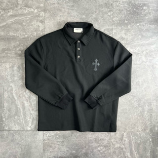 Áo polo Chữ Thập dài tay Zoewatson B5328 BuiVintage, vài dày dặn giữ phom tốt.