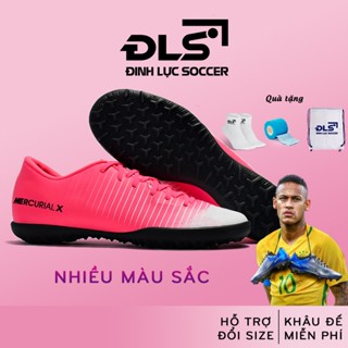 Giày Bóng Đá Mer Vic 6 ĐINH LỰC SOCCER TF, Da Tổng Hợp Mềm, Bền, Không Bị Lệch Lưỡi Gà