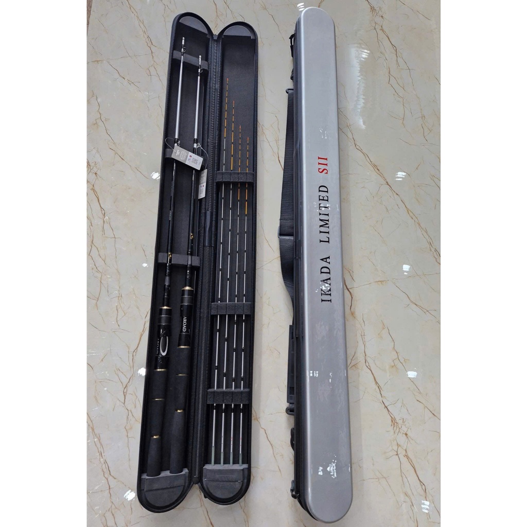 bộ cần câu cá ikada limited S2 gồm 2 cần + 4 ngọn + hộp