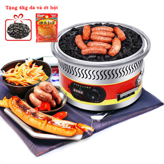  Bếp Nướng Đá Lạp Xưởng Điện và Gas Size 42.5cm Máy Nướng Đá Lạp Xưởng TẶNG 4KG ĐÁ + ớt bột 