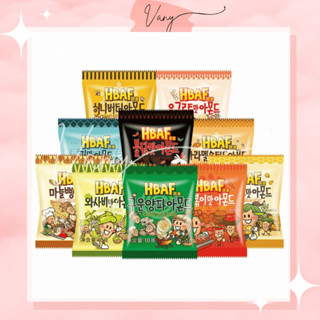 Hạt Hạnh Nhân Tẩm Vị HBAF Hàn Quốc Vị Bơ Mật Ong Rong Biển Caramel Bắp Bánh Mì 10G Ăn Vặt Tiện Lợi Dinh Dưỡng Healthy