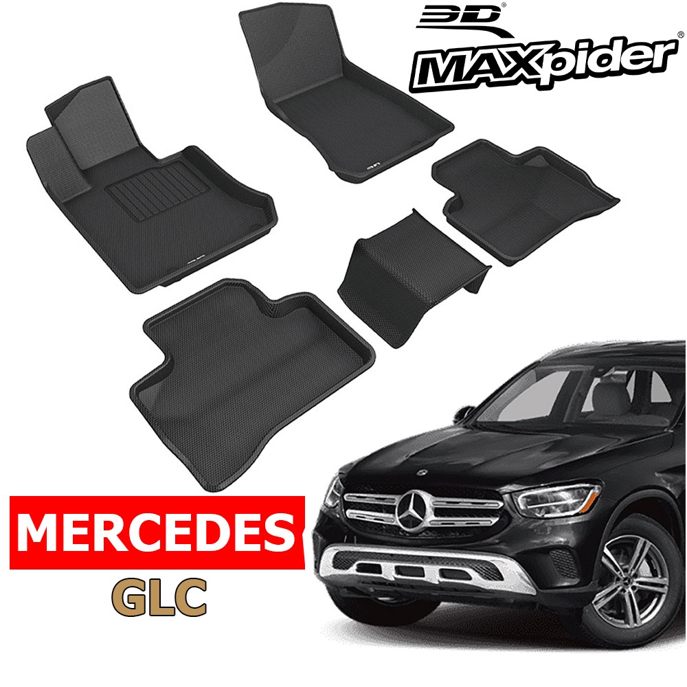 Thảm Lót Sàn MERCEDES GLC CLASS 200/250/300/X253/X254/AMG/4Matic chính hãng 3D MAXpider KAGU