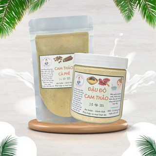 Bột cam thảo đậu đỏ, cam thảo cà phê hỗ trợ dưỡng trắng mịn khử thâm, tẩy da chết trẻ hóa