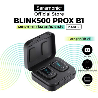  Micro Thu Âm Không Dây Saramonic Blink500 ProX B1 dùng cho các loại điện thoại,máy ảnh máy tính -  livestream làm điện 