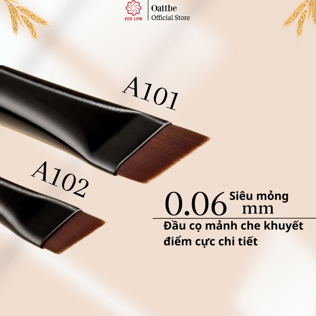 Cọ kẻ mắt cọ trang điểm bàn chải lông mày siêu mỏng cọ che khuyết điểm hoàn hảo đến từng chi tiết | BigBuy360 - bigbuy360.vn