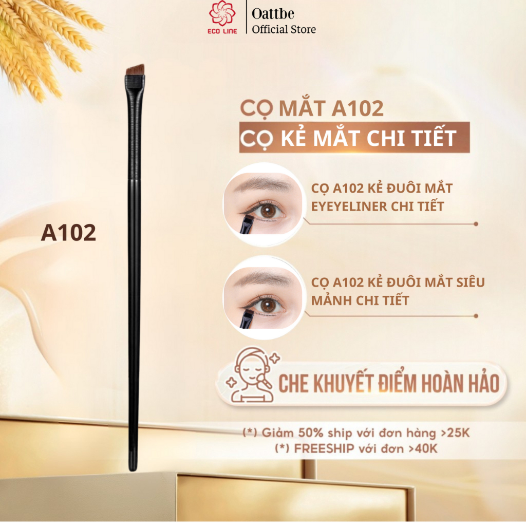 Cọ kẻ mắt cọ trang điểm bàn chải lông mày siêu mỏng cọ che khuyết điểm hoàn hảo đến từng chi tiết | BigBuy360 - bigbuy360.vn