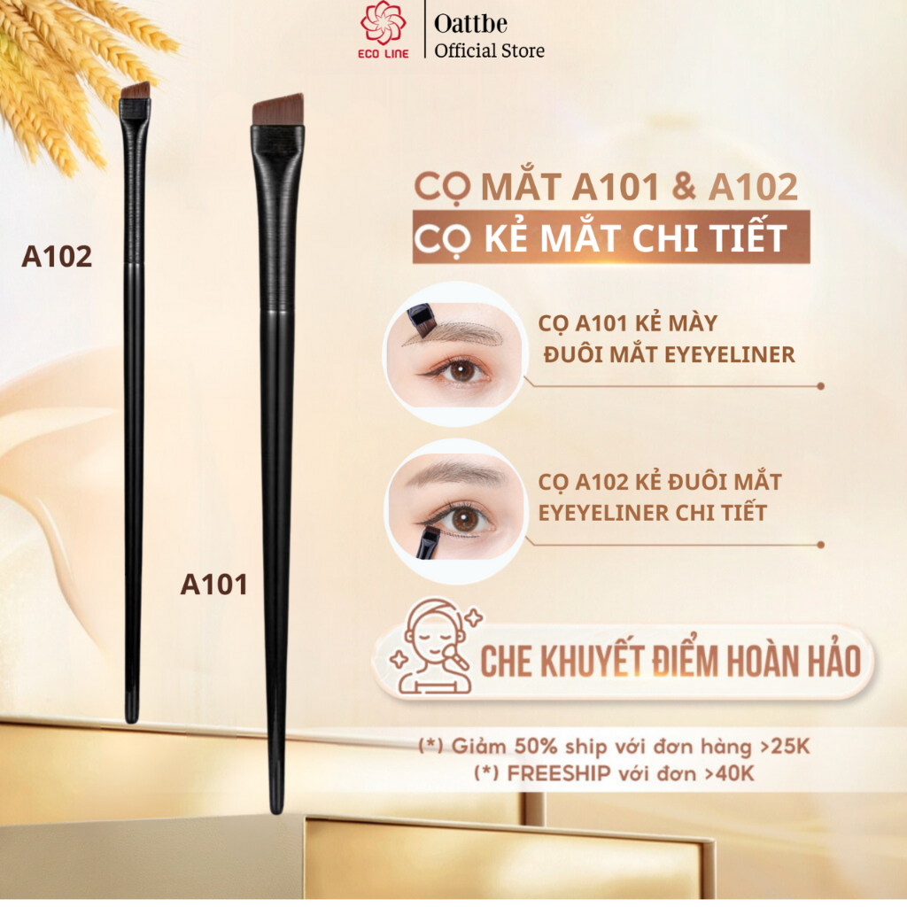 Cọ kẻ mắt cọ trang điểm bàn chải lông mày siêu mỏng cọ che khuyết điểm hoàn hảo đến từng chi tiết | BigBuy360 - bigbuy360.vn
