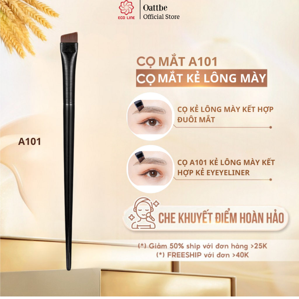 Cọ kẻ mắt cọ trang điểm bàn chải lông mày siêu mỏng cọ che khuyết điểm hoàn hảo đến từng chi tiết | BigBuy360 - bigbuy360.vn