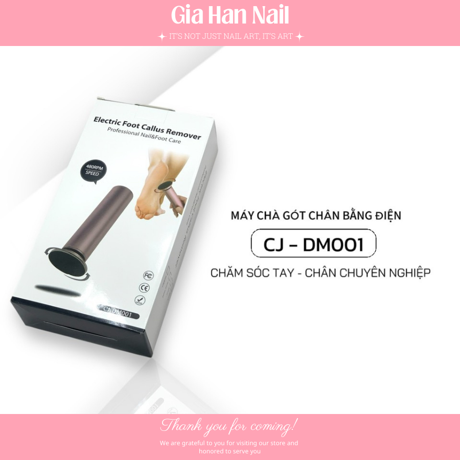 Máy chà gót chân bằng điện CJ-DM001 chính hãng - GIA HAN Nail
