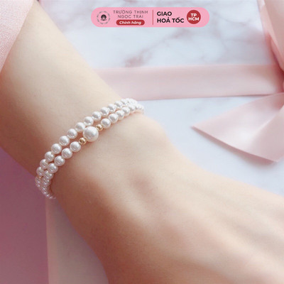 Bộ Vòng Tay Ngọc Trai Đôi 5ly - NT44 - Ngọc Trai Trường Thịnh