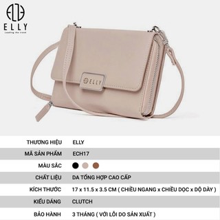   TÚI CLUTCH NỮ THỜI TRANG ELLY- ECH17 live 14/12