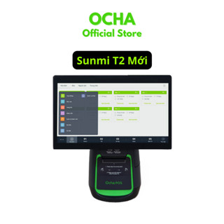 [Ocha - Độc quyền nhận đơn ShopeeFood] Máy bán hàng Ocha Sunmi T2 Mới + 6 tháng phần mềm