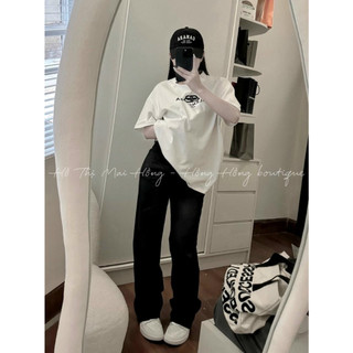 Áo Phông Áo Thun Nữ Tay Lỡ Dáng Thụng Phong Cách Giấu Quần Cotton 2 Size 40-70KG mẫu AOPHONGBALEDENTRANGHONG2. D470