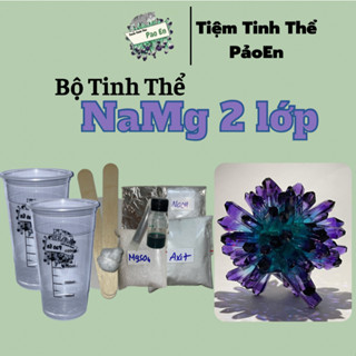 [NaMg 2 lớp] Bộ dụng cụ nuôi tinh thể ( có giấy hướng dẫn )