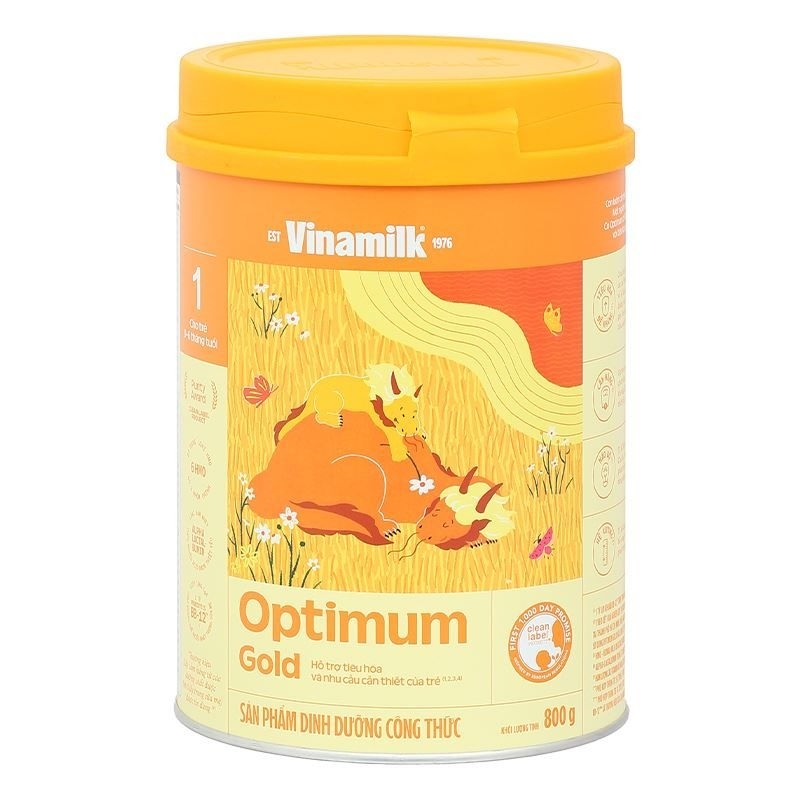 Sữa bột Optimum Gold số 1 800g mẫu mới