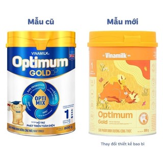 Sữa bột Optimum Gold số 1 800g mẫu mới