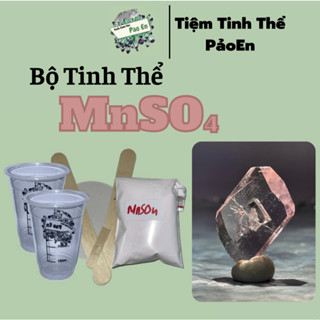[MnSO4] Bộ dụng cụ nuôi tinh thể màu hồng (Có giấy hướng dẫn)