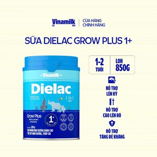 [HSD T10-2027] [Có Tích Điểm] Sữa Bột Dielac Grow Plus 1+ HT 850g (Sữa Non).