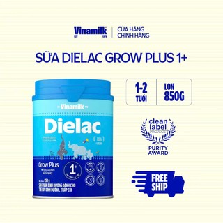 [HSD T10-2027] [Có Tích Điểm] Sữa Bột Dielac Grow Plus 1+ HT 850g (Sữa Non).