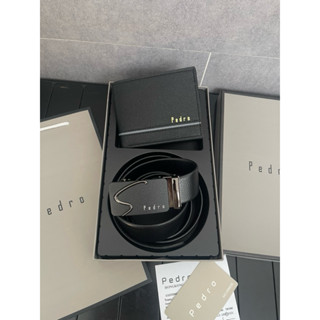 [Fullbox + Túi giấy] Combo ví nịt nam pedro da cao cấp sang trọng, quà tặng sinh nhật bạn trai, tặng người yêu ý nghĩa