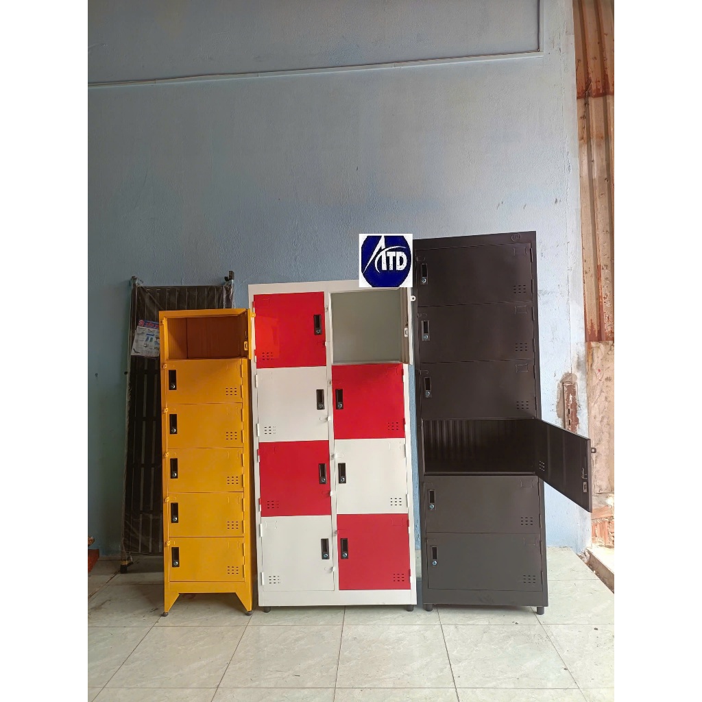 TỦ LOCKER MINI NHỎ GỌN 5 CÁNH GIÁ TỐT-TỦ SẮT ĐỰNG ĐỒ CÁ NHÂN NHỎ GỌN-TỦ LOCKER SẮT MINI TẦNG CÓ CHÌA