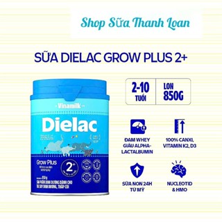 [HSD T1-2027] Sữa Bột Dielac Grow Plus 2+ HT 850g (Sữa Non) (Cho Trẻ Từ 2 - 10 Tuổi).