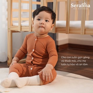 Body suit NORA & ROMPER SLEEPSUIT dài và ngắn chất liệu cotton cho bé trai bé gái thương hiệu Serafina Made in Việt Nam