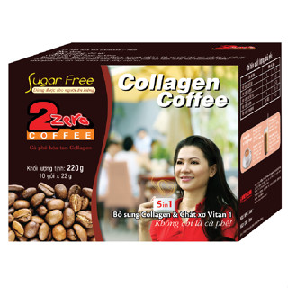 Cà phê sữa hòa tan Collagen 5in 1 dành cho người kiêng đường