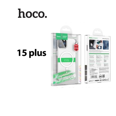 Ốp lưng dòng từ tính Hoco chống sốc có túi khí ,hỗ trợ sạc không dây MagSafe dùng cho ip 15 Plus