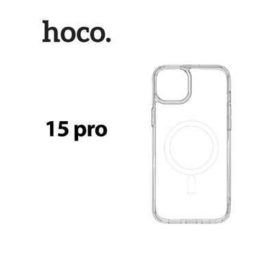Ốp lưng dòng từ tính Hoco chống sốc có túi khí hỗ trợ sạc không dây MagSafe dùng cho ip 15 Pro