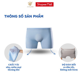 Quần Lót Boxer Nam Musland Chất Liệu Thun Lạnh Mỏng Nhẹ Mềm Mại Thoáng Khí QL24003