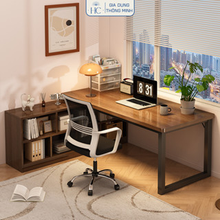Bàn làm việc góc chữ L kết hợp tủ sách thông minh, tiết kiệm diện tích thương hiệu HC - GM131