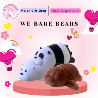 GẤU BÔNG MỀM MẠI WE BARE BEARS - PANDA, GRIZZLY, ICE BEAR, QUÀ TẶNG BẠN TRAI BẠN GÁI SINH NHẬT GIÁNG SINH LỄ TÌNH NHÂN