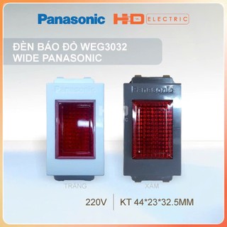 Đèn báo màu đỏ Panasonic WEG3032 220V,đèn báo đỏ Wide Panasonic,hạt báo Panasonic,hạt đèn báo Panasonic,công tắc đèn báo