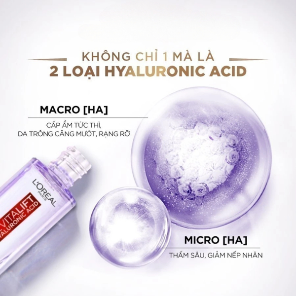 Tinh chất dưỡng da Serum cấp ẩm & giảm nếp nhăn L'Oréal Loreal Revitalift Pure Hyaluronic Acid 1.5% 30ml