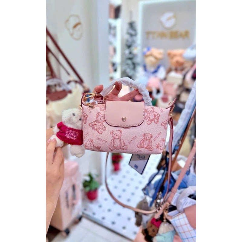 Túi xách gấu TTWN BEAR chính hãng kèm charm gấu